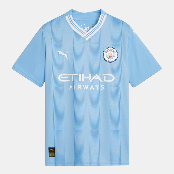 PUMA Kids' Manchester City Home Jersey - 2023/24 Blue image number 0