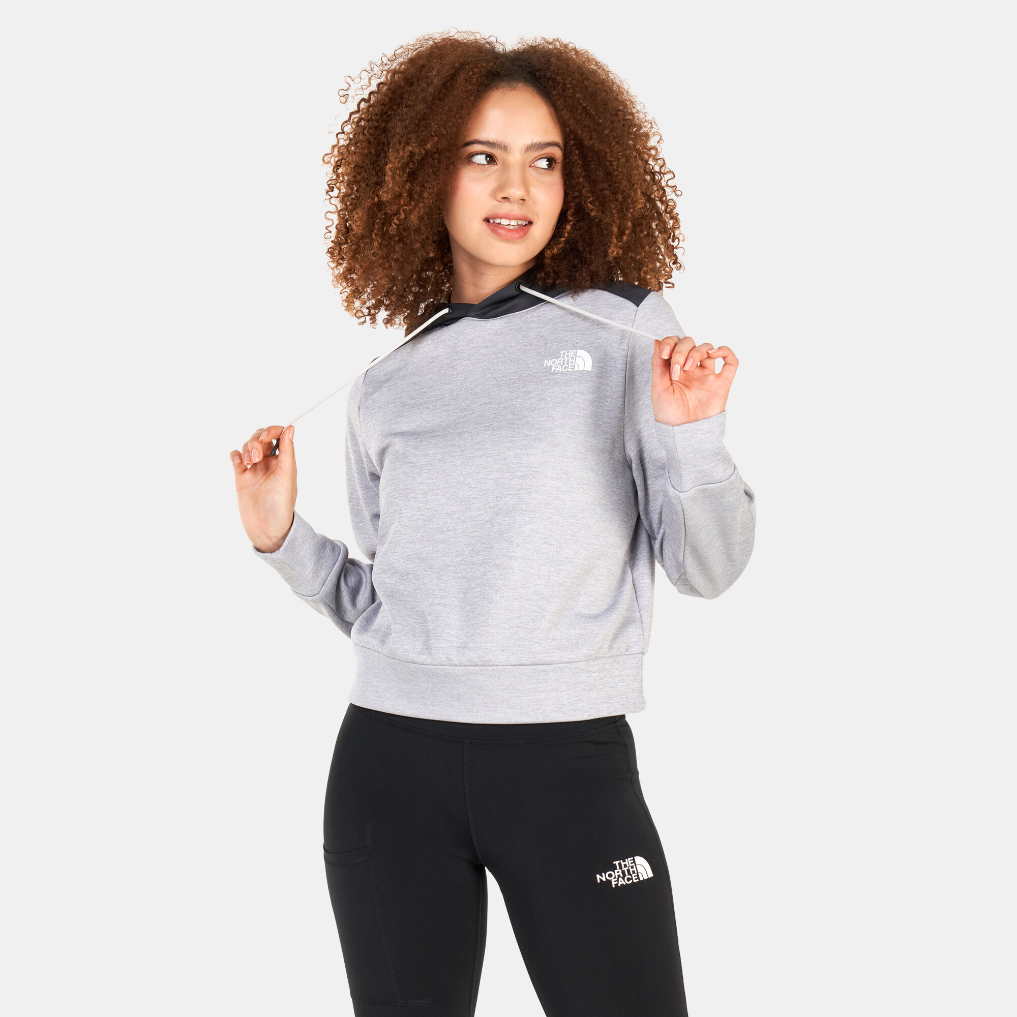 The north face online tipped logo crew sweatshirt