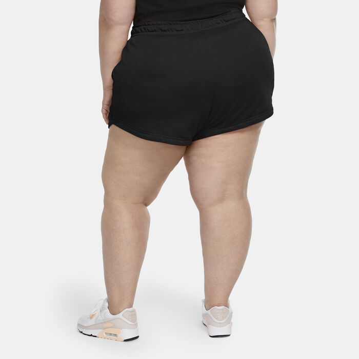 Nike Women's Sportswear Essentials Shorts (Plus Size) Black image number 1