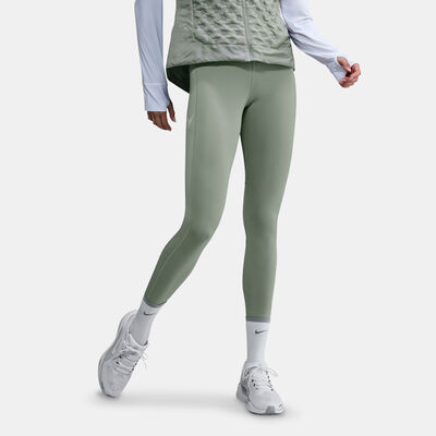 Nike Women's Fast 7/8 Running Leggings Green Nike Women's Fast 7/8 Running Leggings Green