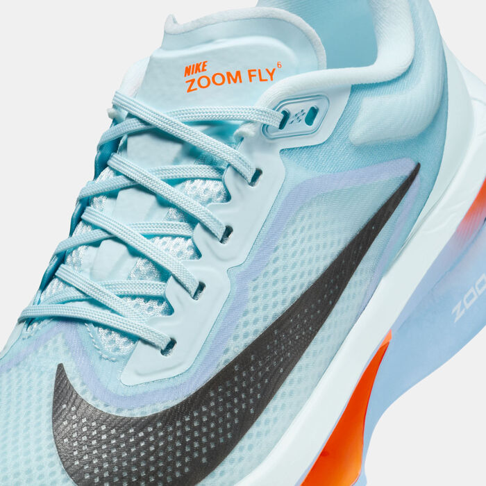 Nike Women's Zoom Fly 6 Road Running Shoes Blue Nike Women's Zoom Fly 6 Road Running Shoes Blue image number 4