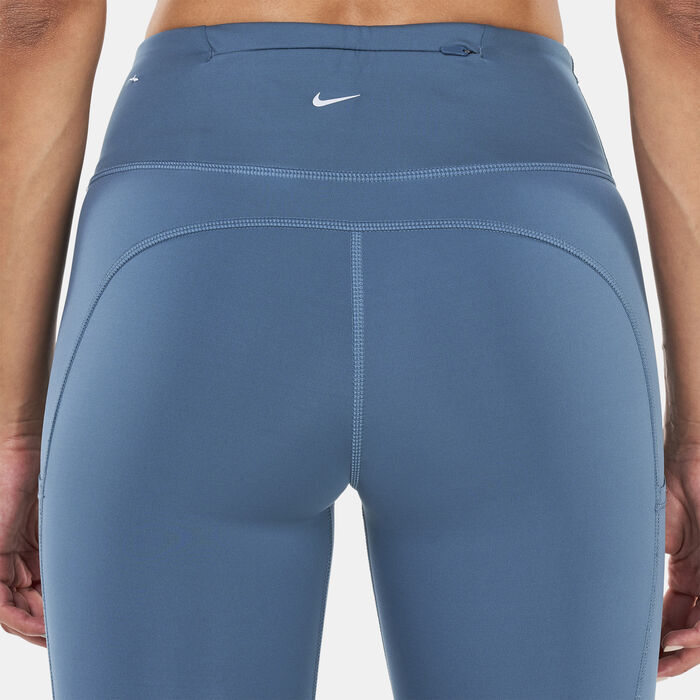 Nike Women's Epic Lux Crop Leggings Blue image number 3