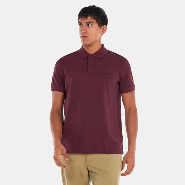 Timberland Men's Small Logo Polo Shirt Red image number 0