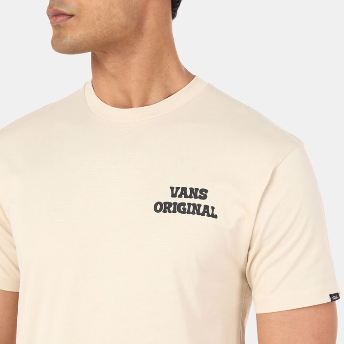 Vans Men's Skull Void Classic T-Shirt Beige image number 3