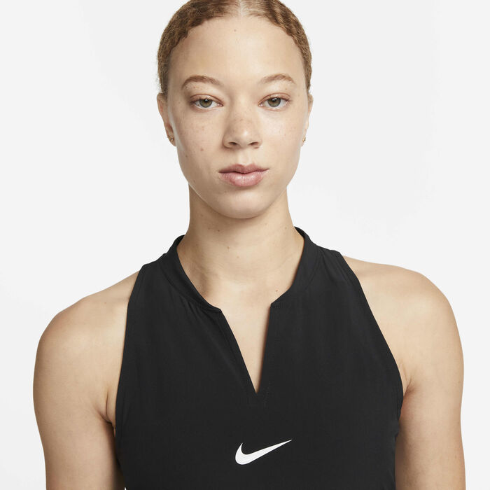 Nike Women's Dri-FIT Advantage Tennis Dress Black Nike Women's Dri-FIT Advantage Tennis Dress Black image number 2