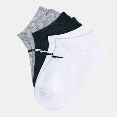 Nike Kids' Dri-FIT Basic No-Show Socks (3 Pack) White Nike Kids' Dri-FIT Basic No-Show Socks (3 Pack) White