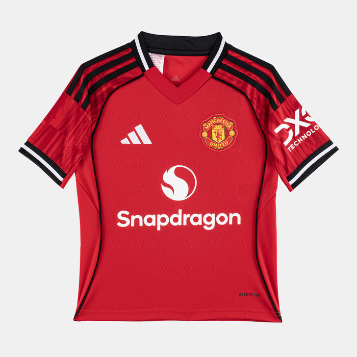 adidas Kids' Manchester United 25/26 Home Replica Football Jersey Red image number 0