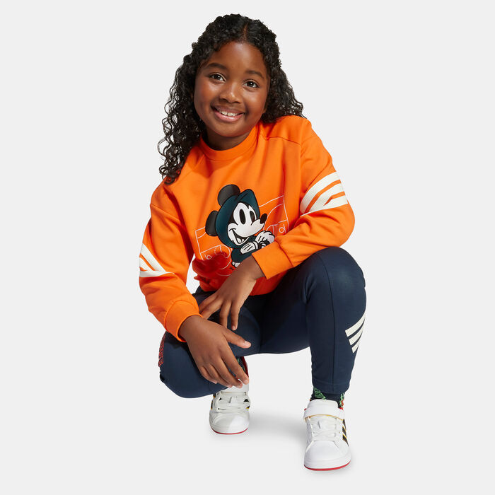 adidas Kids' Disney Mickey Mouse Sweatshirt Orange adidas Kids' Disney Mickey Mouse Sweatshirt Orange image number 3