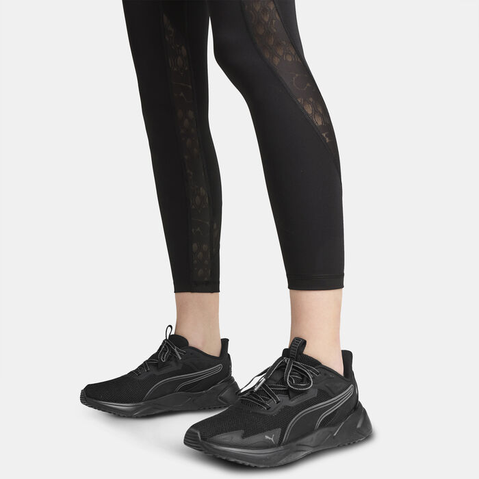 PUMA Women's Lace 7/8 Leggings Black PUMA Women's Lace 7/8 Leggings Black image number 3