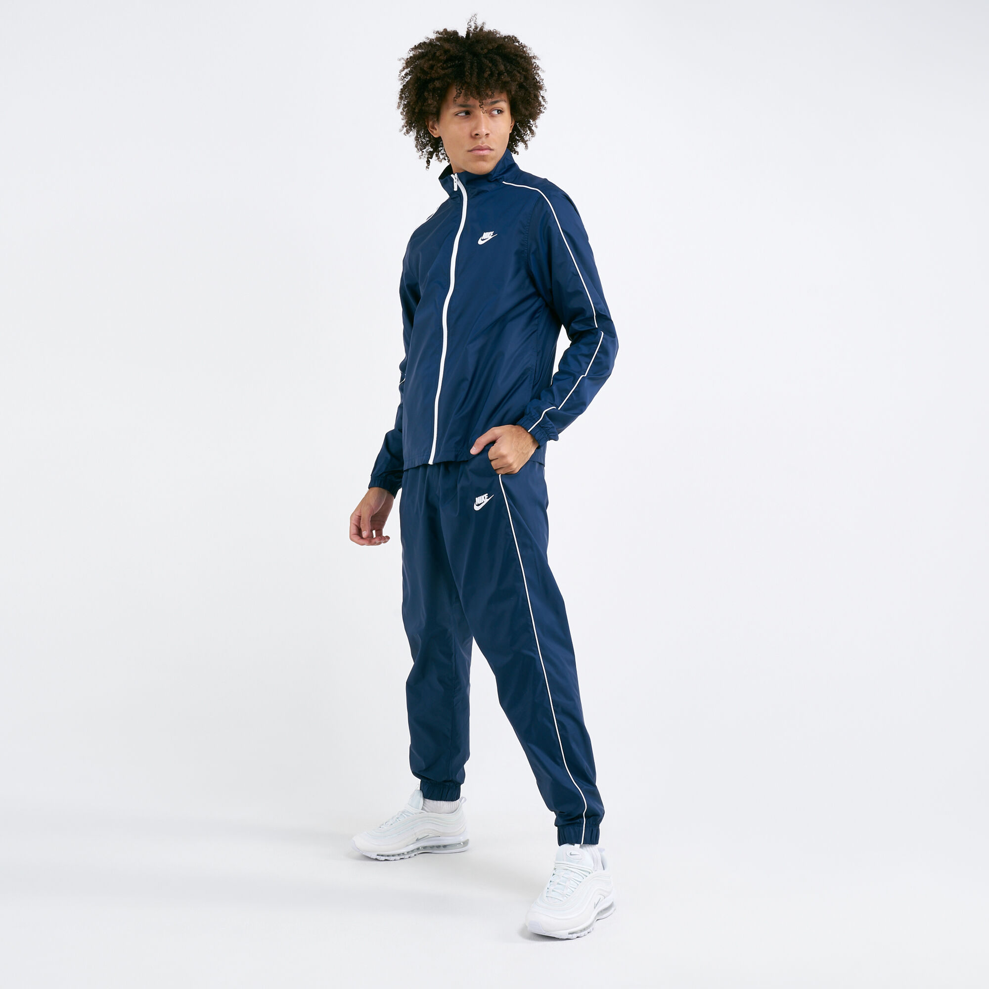 nike basic tracksuit black