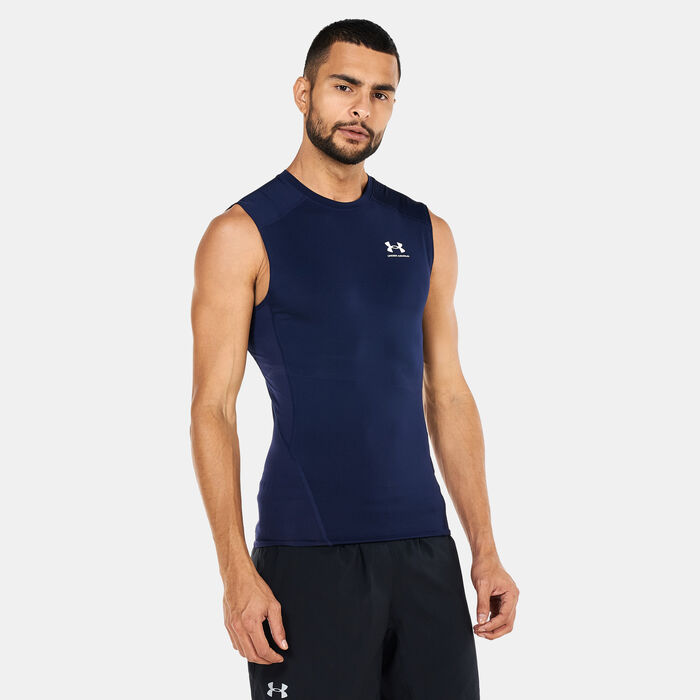 Under Armour Men's HeatGear Armour Top Blue Under Armour Men's HeatGear Armour Top Blue image number 0
