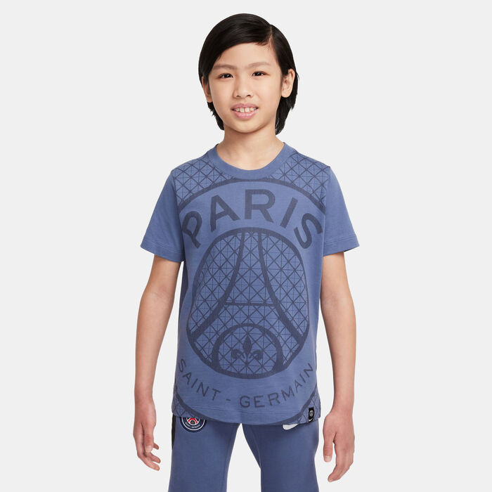 Nike Kids' Paris Saint-Germain Graphic T-Shirt Blue Nike Kids' Paris Saint-Germain Graphic T-Shirt Blue image number 0