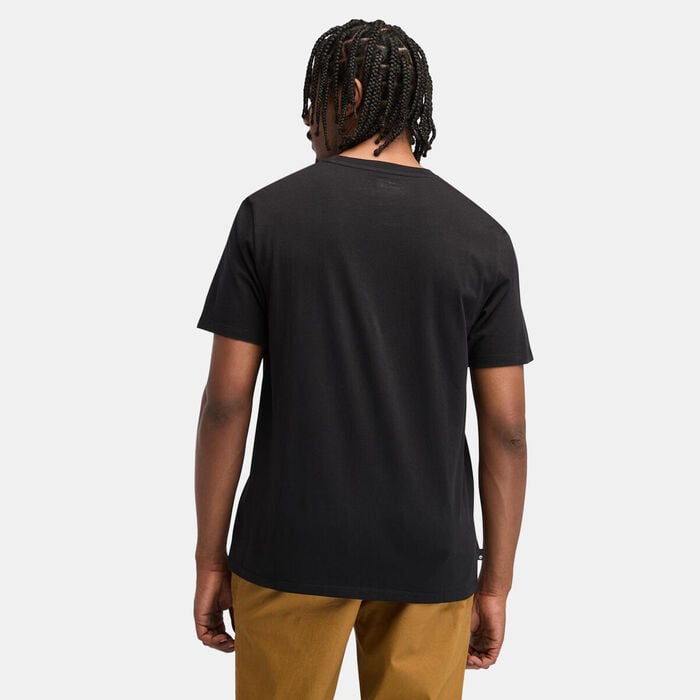 Timberland Men's Linear Logo Non-Ringer T-Shirt Black Timberland Men's Linear Logo Non-Ringer T-Shirt Black image number 1