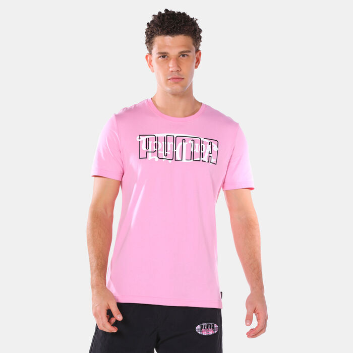 PUMA Men's Von Dutch T-shirt Pink PUMA Men's Von Dutch T-shirt Pink image number 0