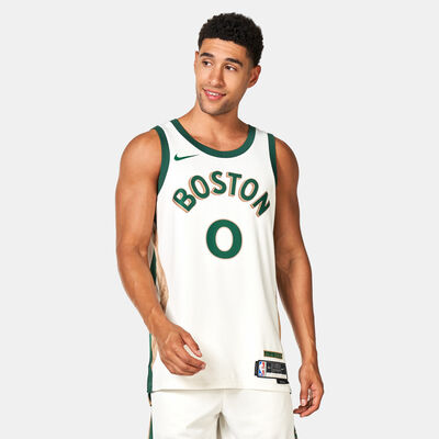 Nike Men's NBA Boston Celtics Jayson Tatum City Edition Dri-FIT Swingman Basketball Jersey - 2023/24 Ivory