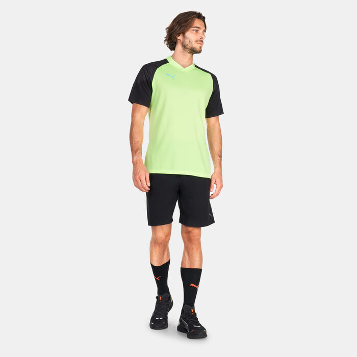 PUMA Men's individualCUP Training Jersey Green PUMA Men's individualCUP Training Jersey Green image number 2