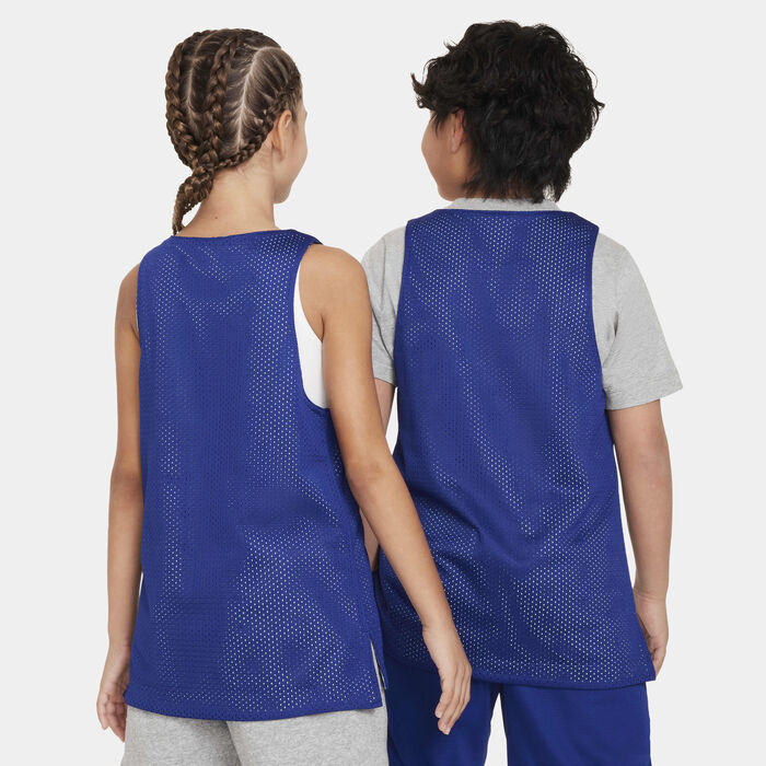 Nike Kids' Culture of Basketball Reversible Jersey Blue Nike Kids' Culture of Basketball Reversible Jersey Blue image number 1