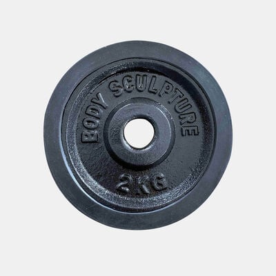 Body Sculpture Rubber Weight Plate (2kg)  Multi-Color Body Sculpture Rubber Weight Plate (2kg)  Multi-Color