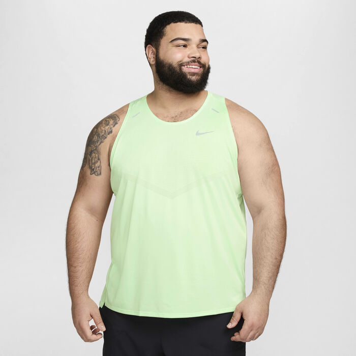 Nike Men's Rise 365 Dri-FIT Running Tank Top Green Nike Men's Rise 365 Dri-FIT Running Tank Top Green image number 8