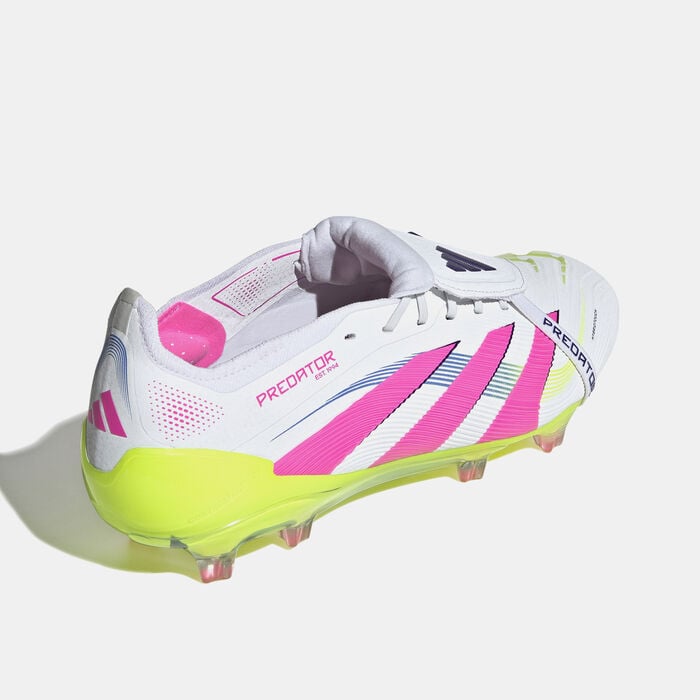adidas Men's Predator League Fold-Over Tongue Firm Ground Football Shoes Pink adidas Men's Predator League Fold-Over Tongue Firm Ground Football Shoes Pink image number 2