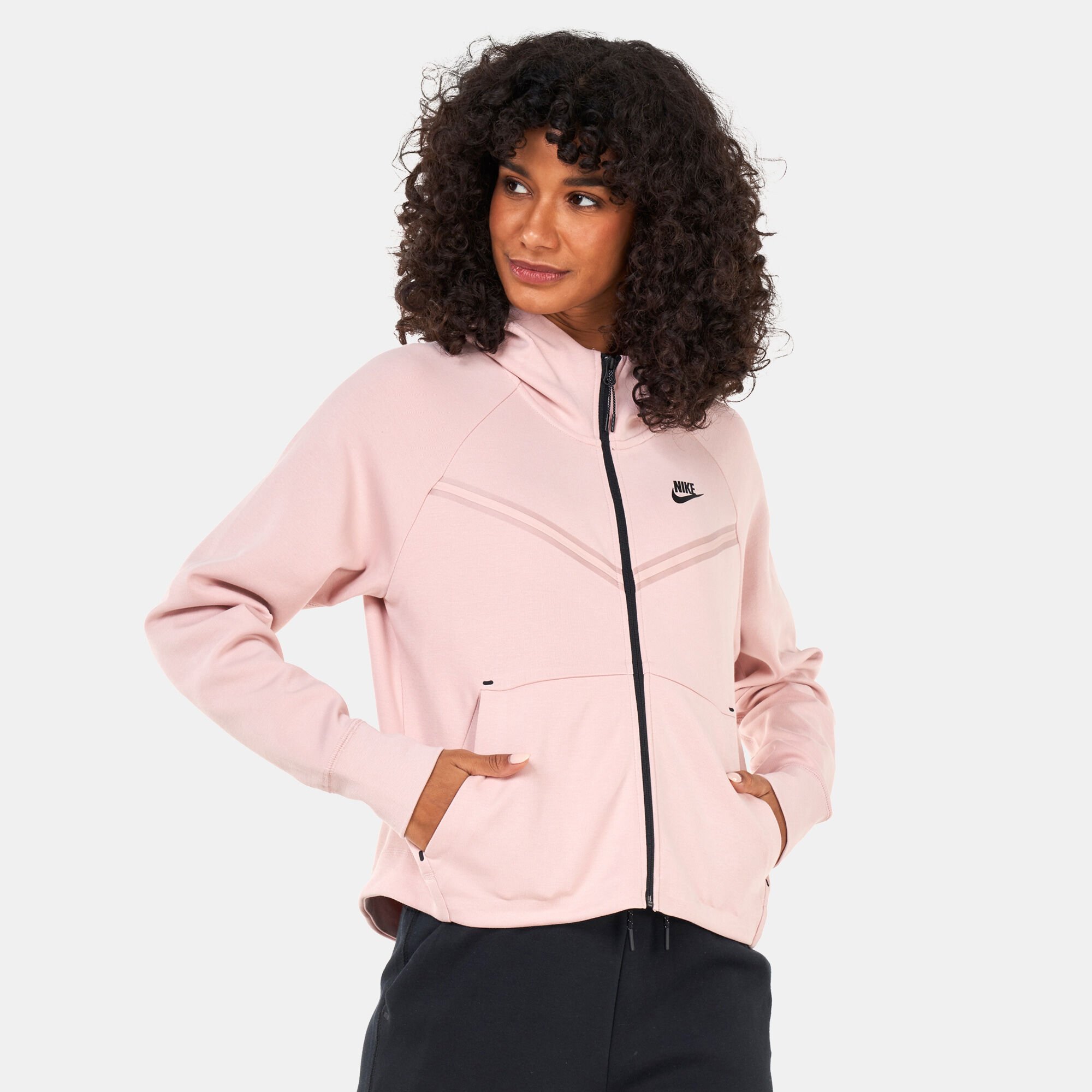 Buy Nike Women s Sportswear Tech Fleece Windrunner Hoodie Pink in