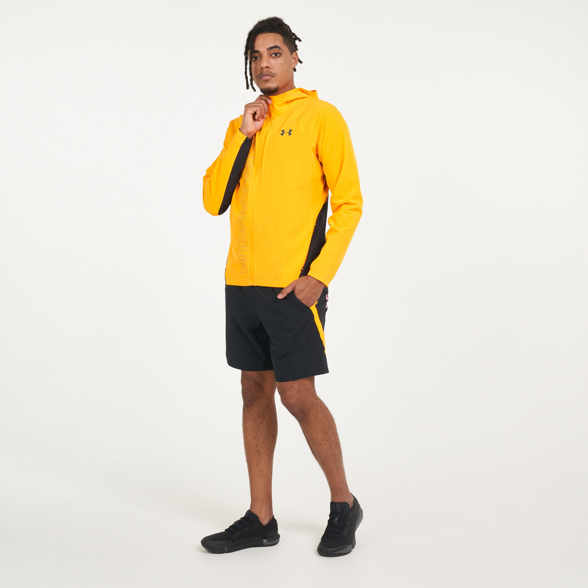Under armour top jackets yellow