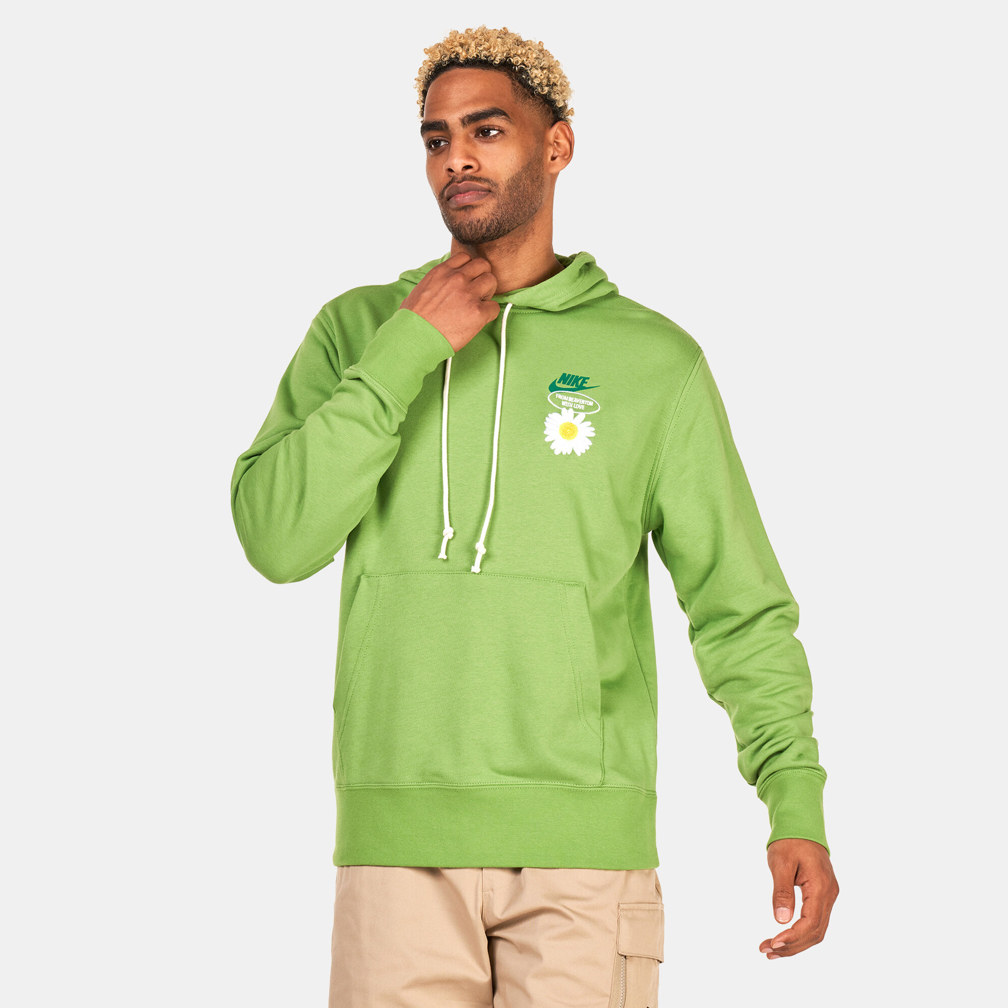 Men s Sportswear French Terry Pullover Hoodie Green Nike in KSA SSS
