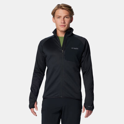 Columbia Men's Triple Canyon Grid Fleece II Full-Zip Jacket Black