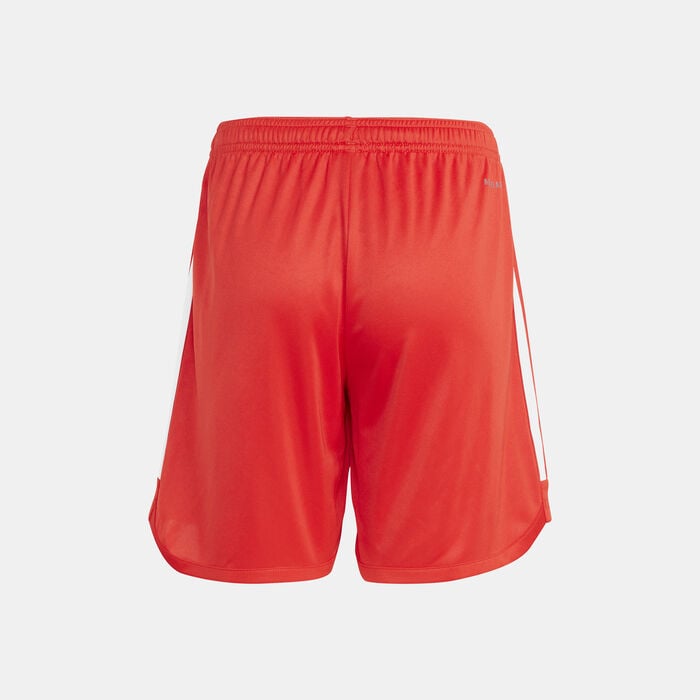 adidas Kids' FC Bayern Munich Home Shorts - 2023/24 Red adidas Kids' FC Bayern Munich Home Shorts - 2023/24 Red image number 1