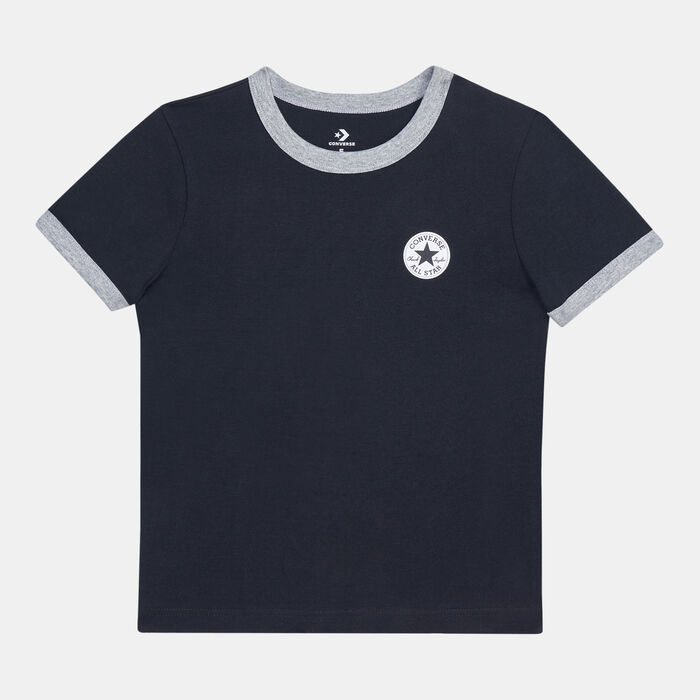 Converse Kids' Core Ringer T-Shirt Black Converse Kids' Core Ringer T-Shirt Black image number 0