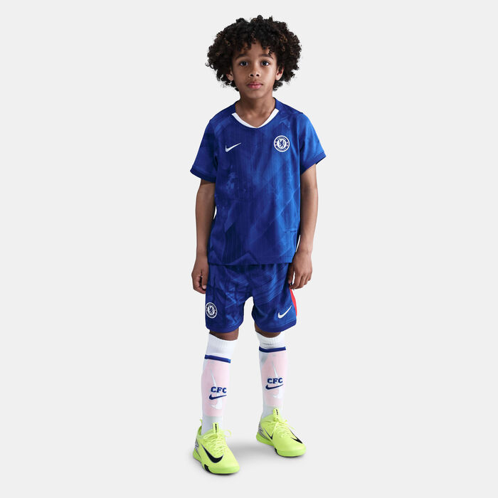 Nike Kids' Chelsea 25/26 Home Replica 3-Piece Football Kit Blue Nike Kids' Chelsea 25/26 Home Replica 3-Piece Football Kit Blue image number 0