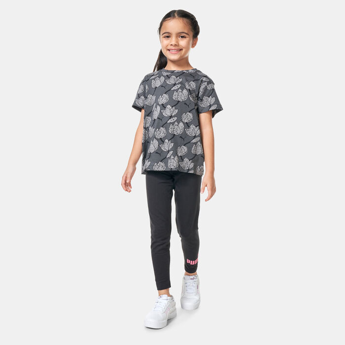 PUMA Kids' Esssentials+ Blossom T-Shirt Black PUMA Kids' Esssentials+ Blossom T-Shirt Black image number 2