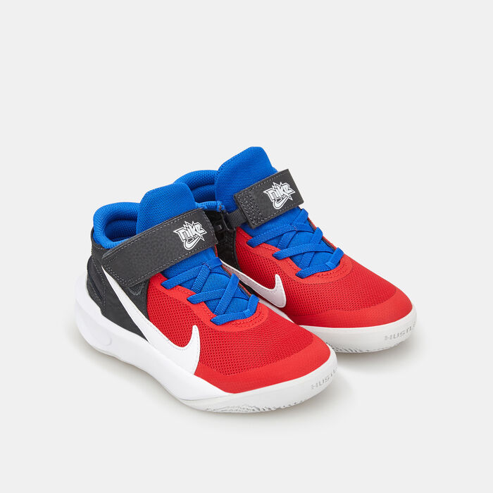 Nike Kids' Team Hustle D10 FlyEase Shoe Black Nike Kids' Team Hustle D10 FlyEase Shoe Black image number 1