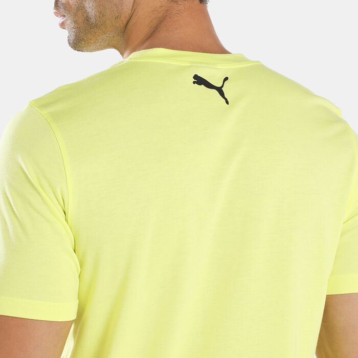 PUMA Men's All Tournament Basketball T-Shirt yellow PUMA Men's All Tournament Basketball T-Shirt yellow image number 4