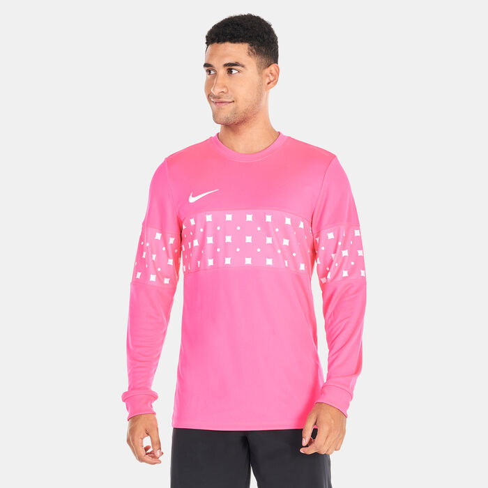 Nike Men's FC Dri-FIT Libero Graphic Long-Sleeve Football Top Pink image number 0