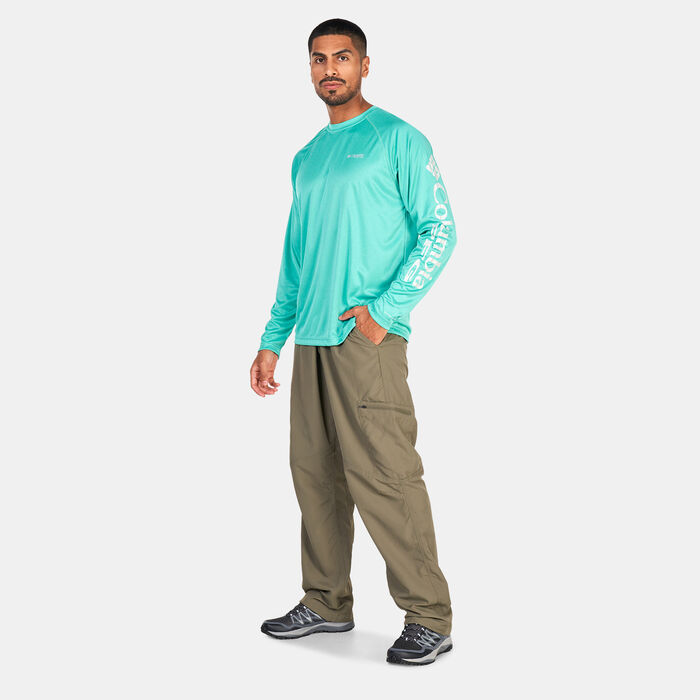 Columbia Men's PFG Terminal Tackle™ Heather Long Sleeve T-Shirt Green Columbia Men's PFG Terminal Tackle™ Heather Long Sleeve T-Shirt Green image number 2