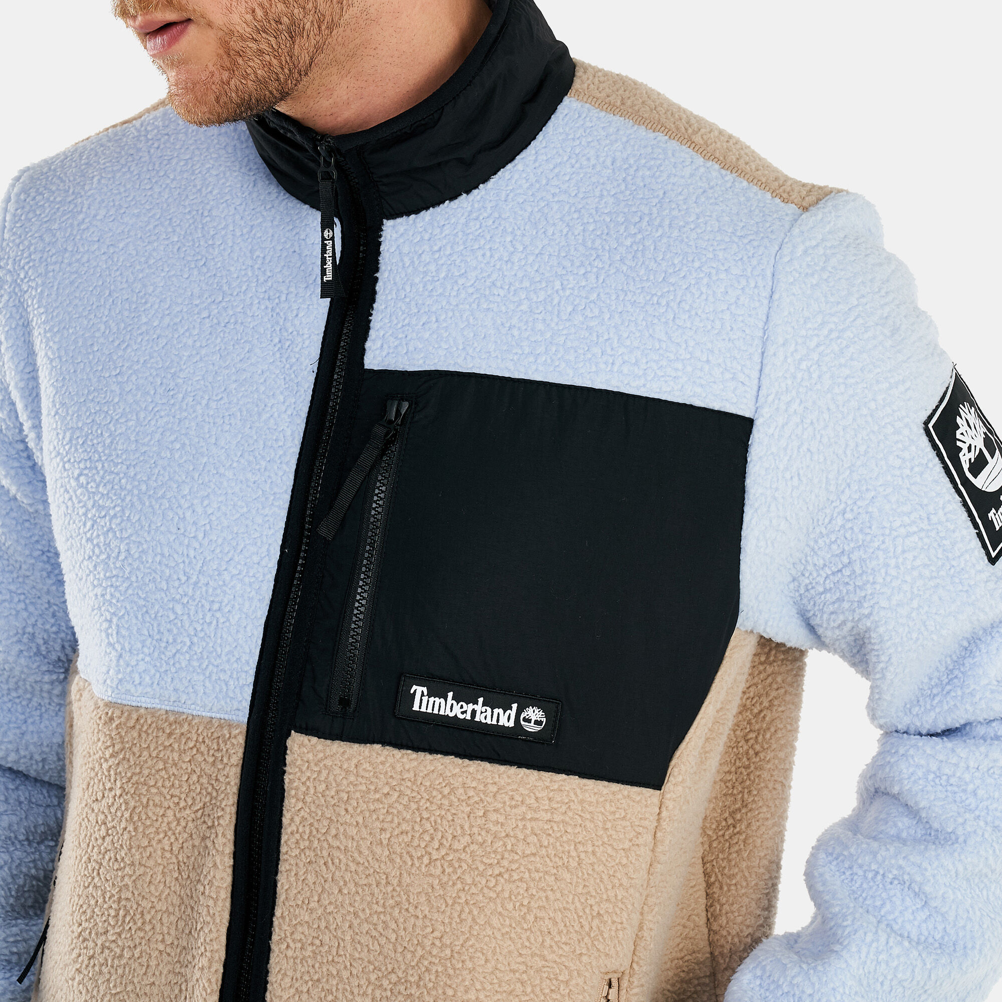 Timberland archive sherpa fleece jacket deals