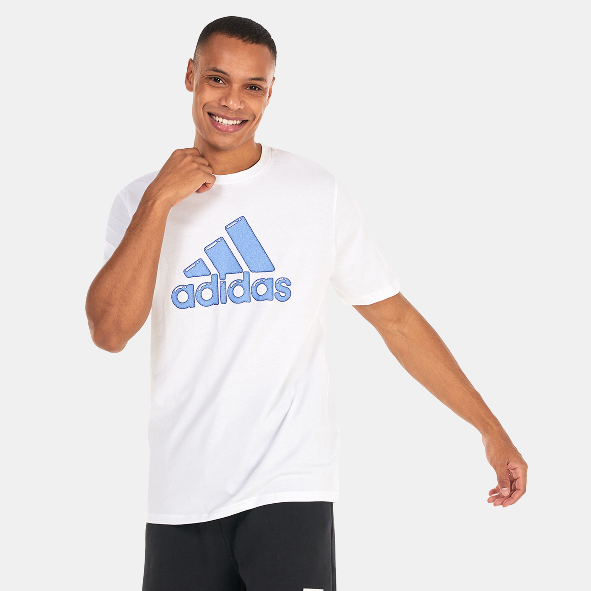 Adidas filled label t shirt on sale