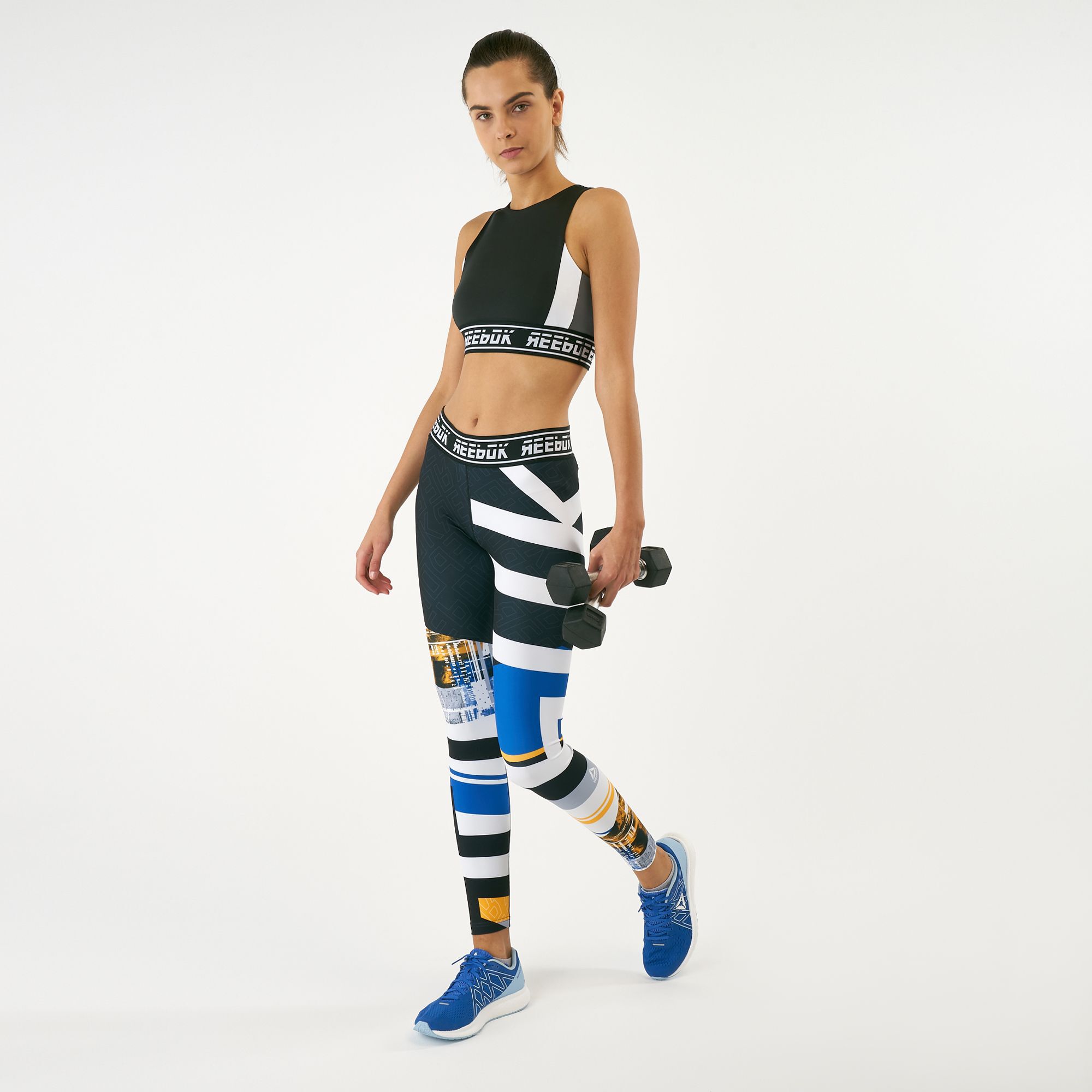 Buy Reebok Women s WOR Meet You There Sports Bralette Black in KSA