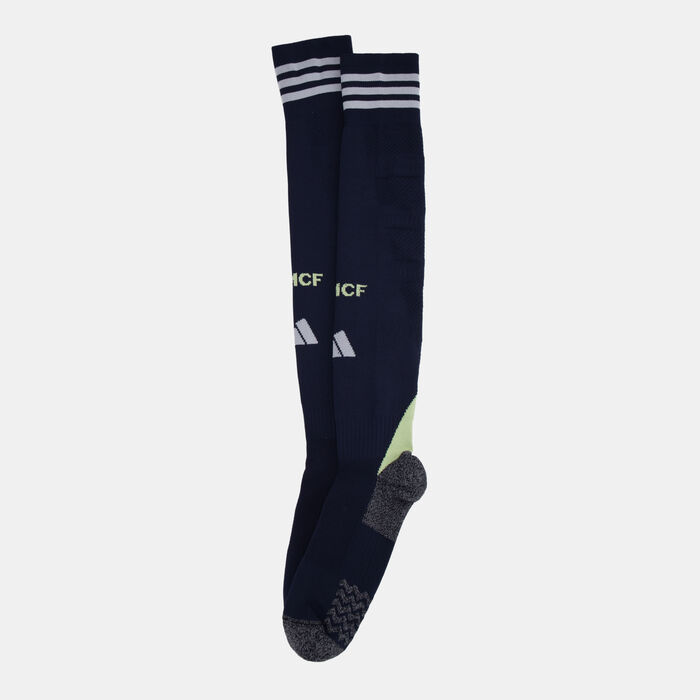 adidas Men's Real Madrid 25/26 Away Replica Over-The-Calf Football Socks Blue adidas Men's Real Madrid 25/26 Away Replica Over-The-Calf Football Socks Blue image number 1