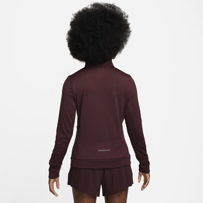 Nike Women's Therma-FIT Swift Element Running Top Brown Nike Women's Therma-FIT Swift Element Running Top Brown image number 1