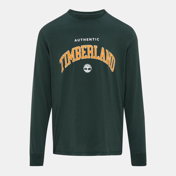 Timberland Men's Authentic Long Sleeve Graphic T-Shirt Green Timberland Men's Authentic Long Sleeve Graphic T-Shirt Green image number 0