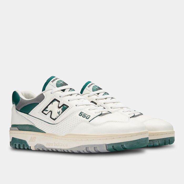 New Balance Men's BB550 Shoes White New Balance Men's BB550 Shoes White image number 1
