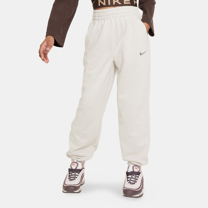 Nike Kids' Dance Dri-FIT Fleece Joggers (Older Kids) White image number 0