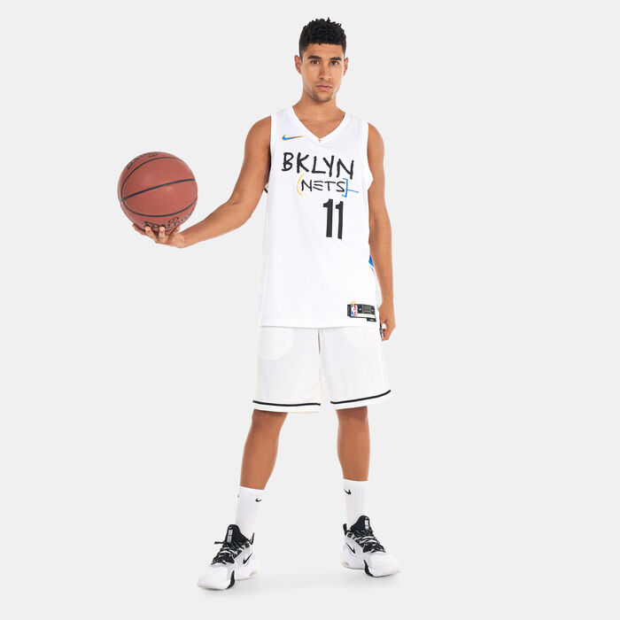 Nike Men's Dri-FIT NBA Swingman Kyrie Irving Brooklyn Nets City Edition Jersey White Nike Men's Dri-FIT NBA Swingman Kyrie Irving Brooklyn Nets City Edition Jersey White image number 2