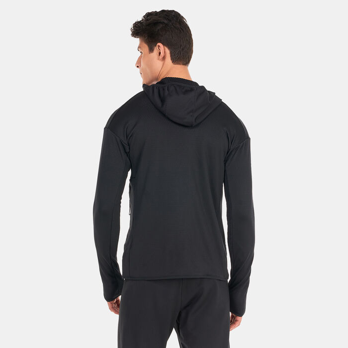 adidas Men's Terrex Tech Fleece Lite Hiking Jacket Green adidas Men's Terrex Tech Fleece Lite Hiking Jacket Green image number 1