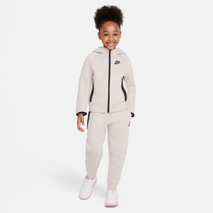 Nike Kids' Sportswear Tech Fleece Full-Zip 2-Piece Hoodie Set Beige Nike Kids' Sportswear Tech Fleece Full-Zip 2-Piece Hoodie Set Beige image number 4