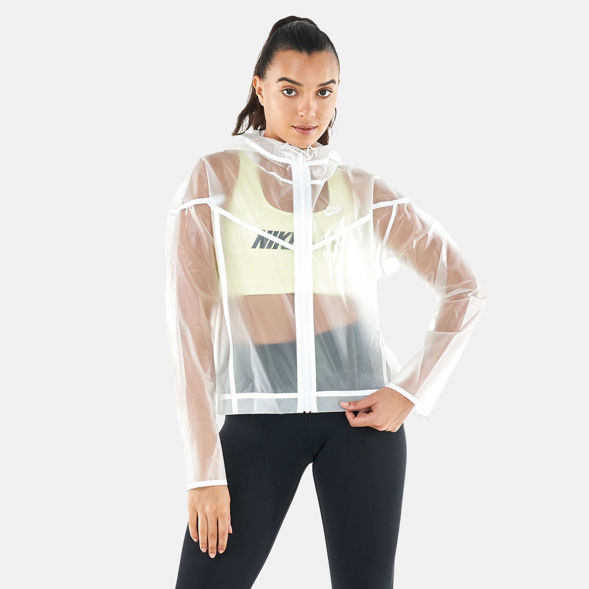 Arqueólogo Frontera Iniciativa Nike Women's Sportswear Windrunner Transparent Jacket 17 in KSA | SSS