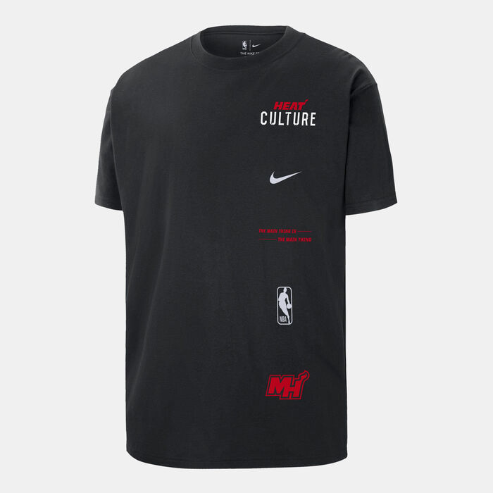 Nike Men's NBA Miami Heat City Edition Courtside Max90 T-Shirt - 2023/24 Black Nike Men's NBA Miami Heat City Edition Courtside Max90 T-Shirt - 2023/24 Black image number 0