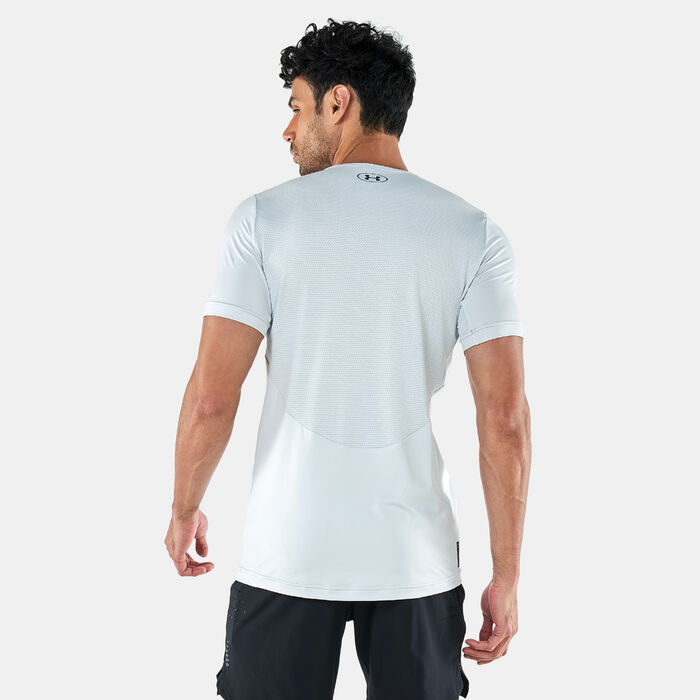 Under Armour Men's UA Rush 2.0 Vent T-Shirt Grey Under Armour Men's UA Rush 2.0 Vent T-Shirt Grey image number 1